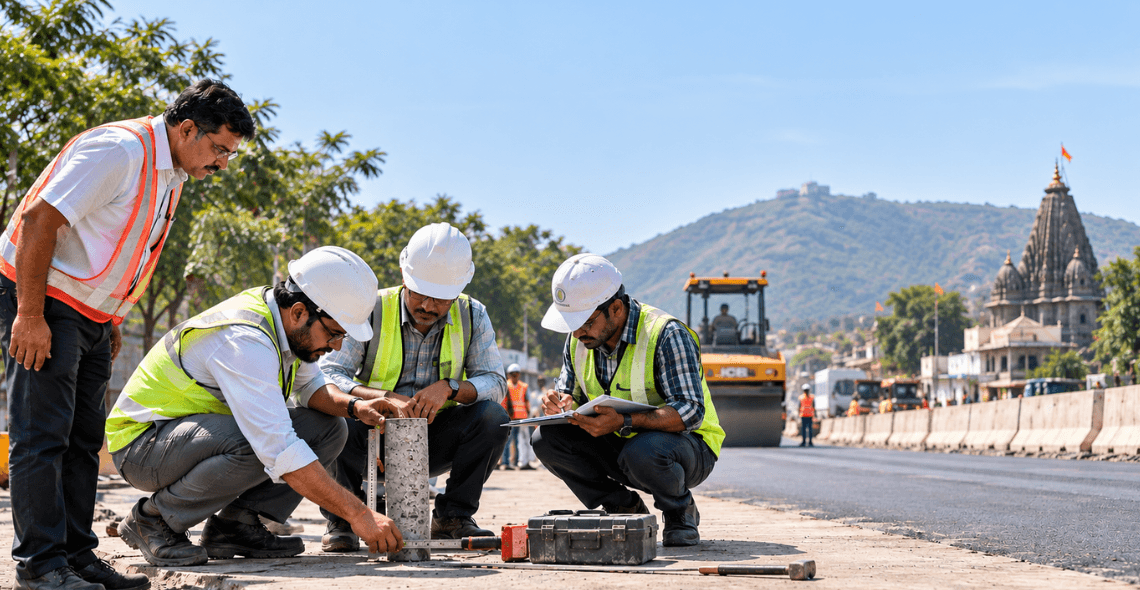 IIT Bombay Inspects Nashik Kumbh Road Works for Quality
