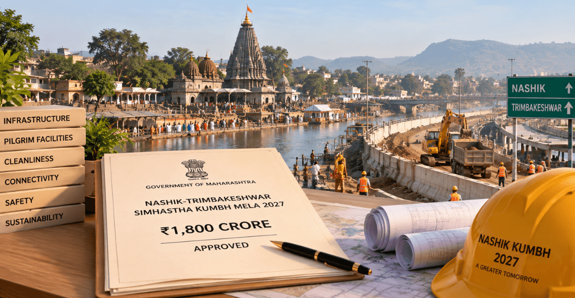 Infrastructure works underway for Nashik-Trimbakeshwar Kumbh Mela 2027
