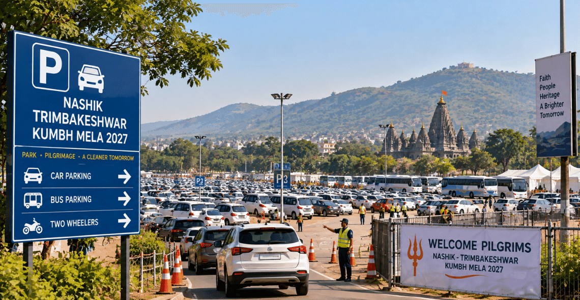 Temporary parking infrastructure planned for Nashik Kumbh Mela 2027