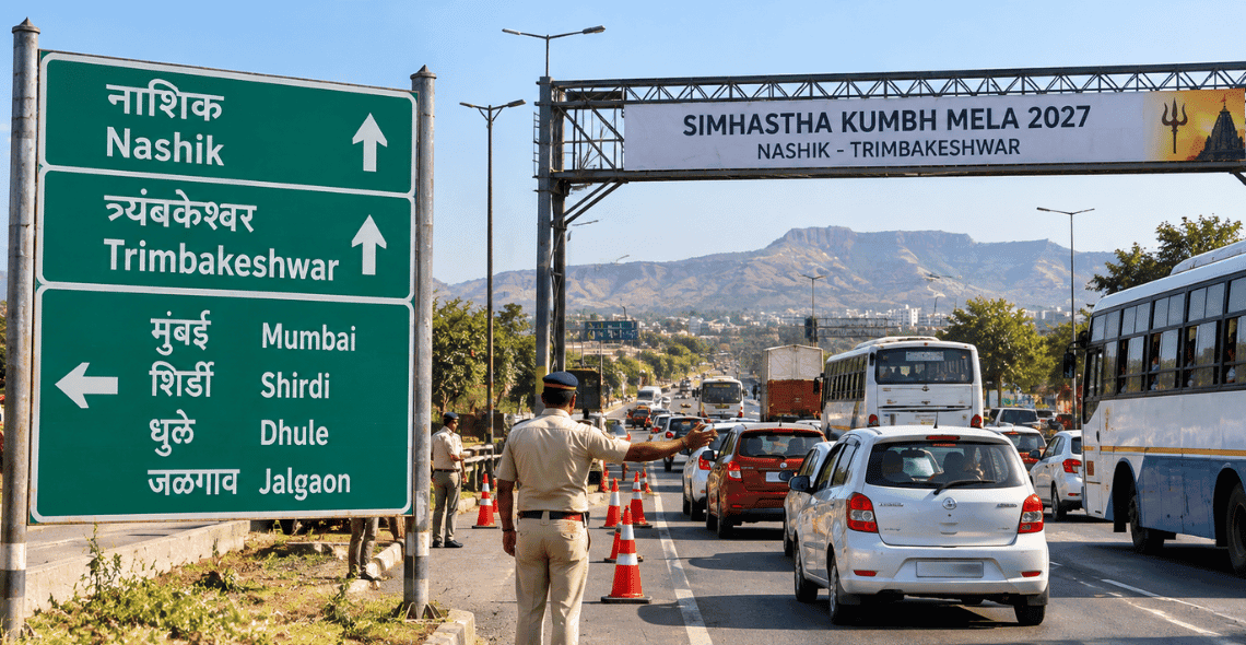 Regional traffic planning for Nashik Kumbh Mela 2027