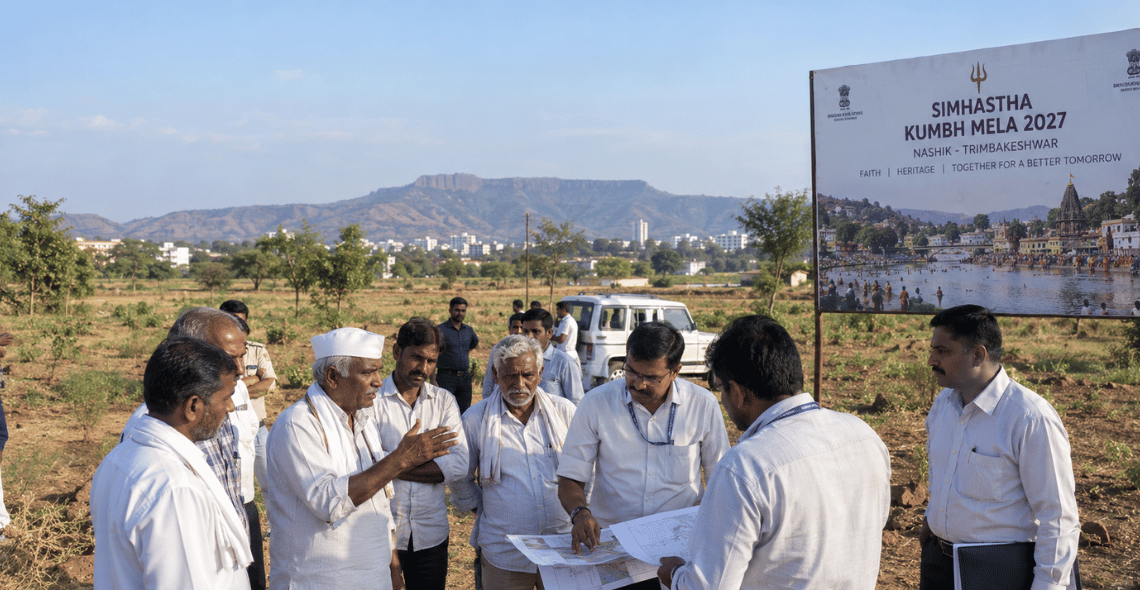 Farmers raise compensation concerns over Nashik Kumbh land acquisition