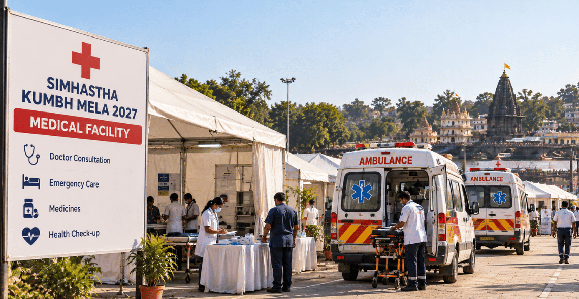 Temporary medical facilities planned for Nashik Kumbh 2027